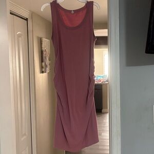 Pink blush maternity Mauve Midi Dress